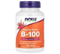 NOW Foods Vitamin B Complex Energy Metabolism Sustained Release Tablets - 100 Tablets