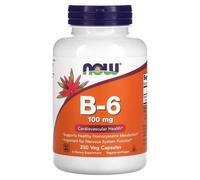 NOW Foods Vitamin B6 Capsules 100 mg - 250 Capsules