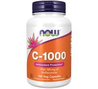 NOW Foods Vitamin C-1,000 with 100mg of Bioflavonoids 100 Veg Capsules Immune