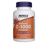 NOW Foods Vitamin C-1000 Complex Buffered 250 mg Bioflavonoids Vegan 90 Tablets