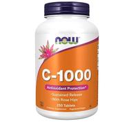 Now Foods Vitamin C-1000 with Rose HIPS - Long-Term Effect - 250 Tablets