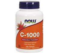 NOW Foods | Vitamin C-1000 with Rose Hips - Sustained Release | 1 x 100 tabs
