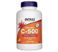 NOW Foods Vitamin C-500 Chewable, Orange, 100 tabs