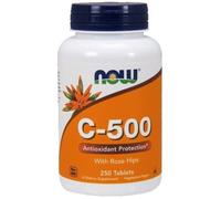 NOW Foods | Vitamin C-500 with Rose Hips | 1 x 250 tablets