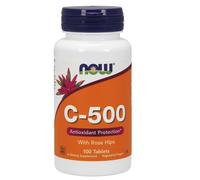 NOW Foods Vitamin C-500 with Rose Hips, 100 tablets