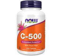 NOW Foods Vitamin C-500 With Rose Hips 250 Tablets