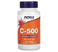 Now Foods - Vitamin C-500 with Rose HIPS | Antioxidant Support for Immune Health - 100 Tablets