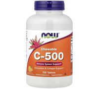 NOW Foods Vitamin C-500 Chewable, Orange, 100 tabs