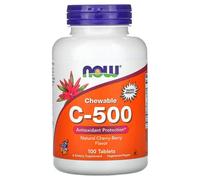 NOW Foods Vitamin C-500 Chewable, Cherry - 100 tabs