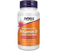 NOW Foods Vitamin D, 1000 IU Vegetarian Dry - 120 vcaps