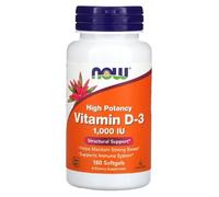 Now Foods - Vitamin D-3 1000 IU | Immune & Bone Health Support - 180 Softgels