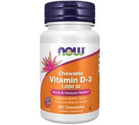 NOW Foods Vitamin D-3 1000iu Chewables 180 Chewables