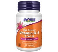 NOW Foods Vitamin D-3 2000iu Softgels 30 Softgels