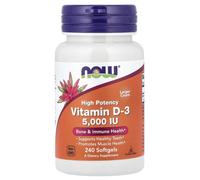 NOW Foods Vitamin D-3 400-50,000 IU 12-360 Count, Fresh Stock, Free P&P