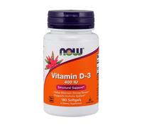 NOW Foods Vitamin D-3, 400 IU - 180 softgels