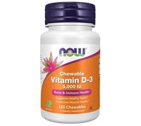 NOW Foods Vitamin D-3 5000iu Chewables 120 Chewables
