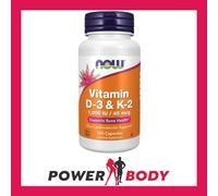 NOW Foods Vitamin D-3 & K-2 - 120vcaps