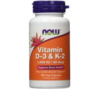 NOW Foods Vitamin D-3 & K-2 - 120vcaps