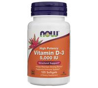 Now Foods Vitamin D3 5000 IU 120 capsules