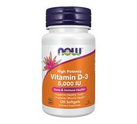 NOW Foods Vitamin D-3, 5000iu x 120 Softgels