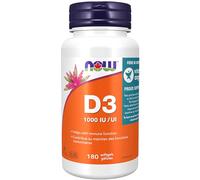 Now Foods, Vitamin D-3, 1,000 IU, 180 Softgels
