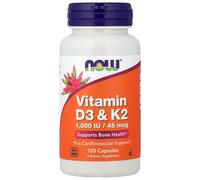 NOW Foods Vitamin D-3 & K-2 - 120vcaps