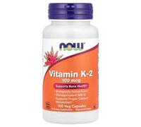 NOW Foods Vitamin K2 Bone Health 100mcg Vegan Capsules - 100 Capsules