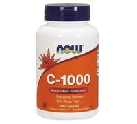 NOW Foods Vitamin C-1000 with Rose Hips - Susteined Release, 100 tablets