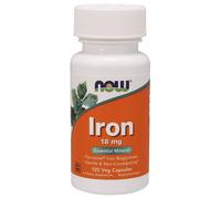 NOW Foods Iron, 18mg - 120 vcaps