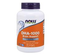 NOW Foods DHA-1000 Brain Support - 90 Softgels: 1000mg DHA for Cognitive Health