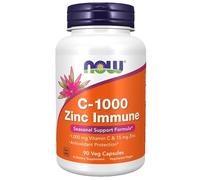 NOW Foods, C-1000 Zinc Immune, Vitamin C, 1,000 mg & Zinc, 15 mg , 90 Veg Capsules