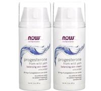 Now Foods Wild Yam Progesterone Calming Unscented Cream 2X 3oz(85g) TWO TUBES