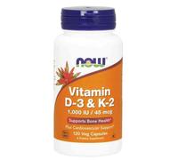 NOW Foods Vitamin D-3 & K-2 - 120vcaps