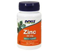 Now Foods Zinc, 50mg - 100 tabs - Immune Support - Healthy Skin