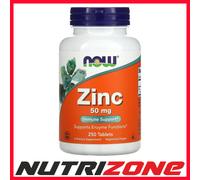 Now Foods Zinc 50mg Immune Enzyme Function Support - 250 tablets