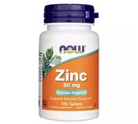 NOW Foods Zinc, 50mg, 100 tabs