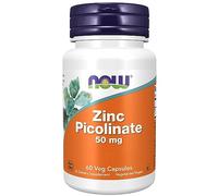 Now Foods, Zinc Picolinate, 50mg, High Dose, 1 Capsule Every 2 Days, 60 Vegan Capsules, Lab-Tested, Gluten Free, SOYA Free, Non-GMO, Vegetarian