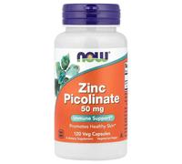NOW Foods Zinc Picolinate Immune 50mg Vegan Capsules - 120 Capsules
