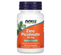 NOW Foods Zinc Picolinate, 50mg, 60 vcaps