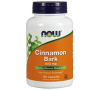 Now FoodsCinnamon Bark, 600mg - 120 caps - Supports Blood Sugar Levels