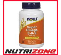 Now FoodsSuper Omega 3-6-9 1200mg Brain & Heart Health - 90 softgels