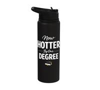 Now Hotter By One Degree Graduation Achievement Stainless Steel Insulated Water Bottle