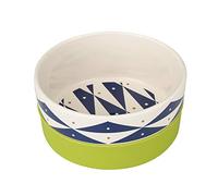 Now House for Pets by Jonathan Adler : Now House"Oslo"Duo Bowl - Large, blue & white