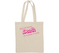 Now I Am Become Death The Destroyer of Worlds Natural Cotton Tote Bag White