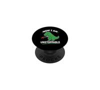 Now I Am Unstoppable Dinosaur T Rex Funny PopSockets Adhesive PopGrip
