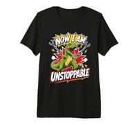 Now I AM Unstoppable Fierce Dinosaur Workout Kids Premium T-Shirt