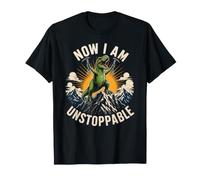 Now I AM Unstoppable Fierce Dinosaur Workout Kids T-Shirt
