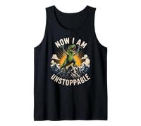 Now I AM Unstoppable Fierce Dinosaur Workout Kids Tank Top