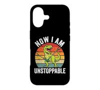 Now I Am Unstoppable - Funny Saying Novelty Dinosaur T-Rex Case for iPhone 17