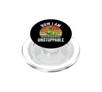 Now I Am Unstoppable - Funny Saying Novelty Dinosaur T-Rex PopSockets PopGrip for MagSafe